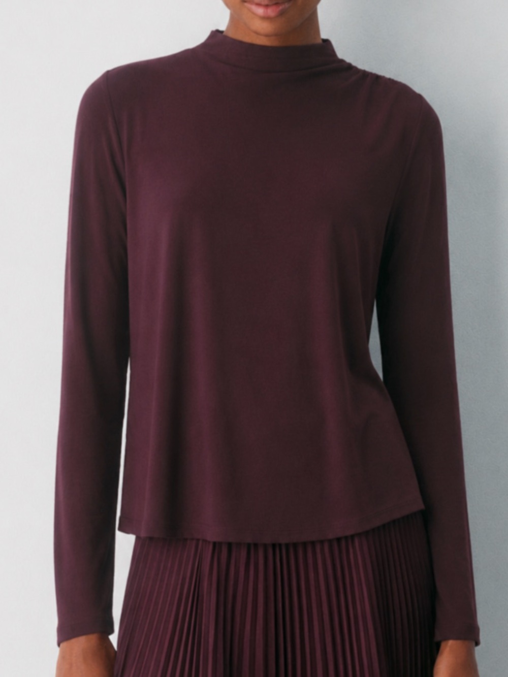 Wilfred Longsleeve Mock Neck Top - Description!